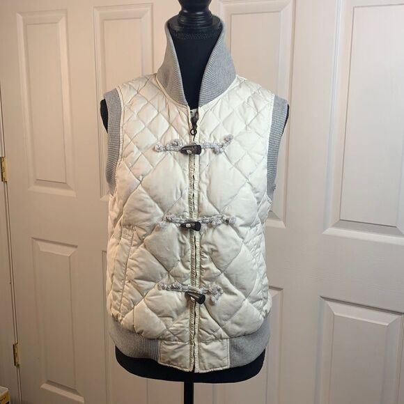 Eddie Bauer EB550 Goose Down Quilted Puffer Vest Medium Petite - Picture 1 of 13
